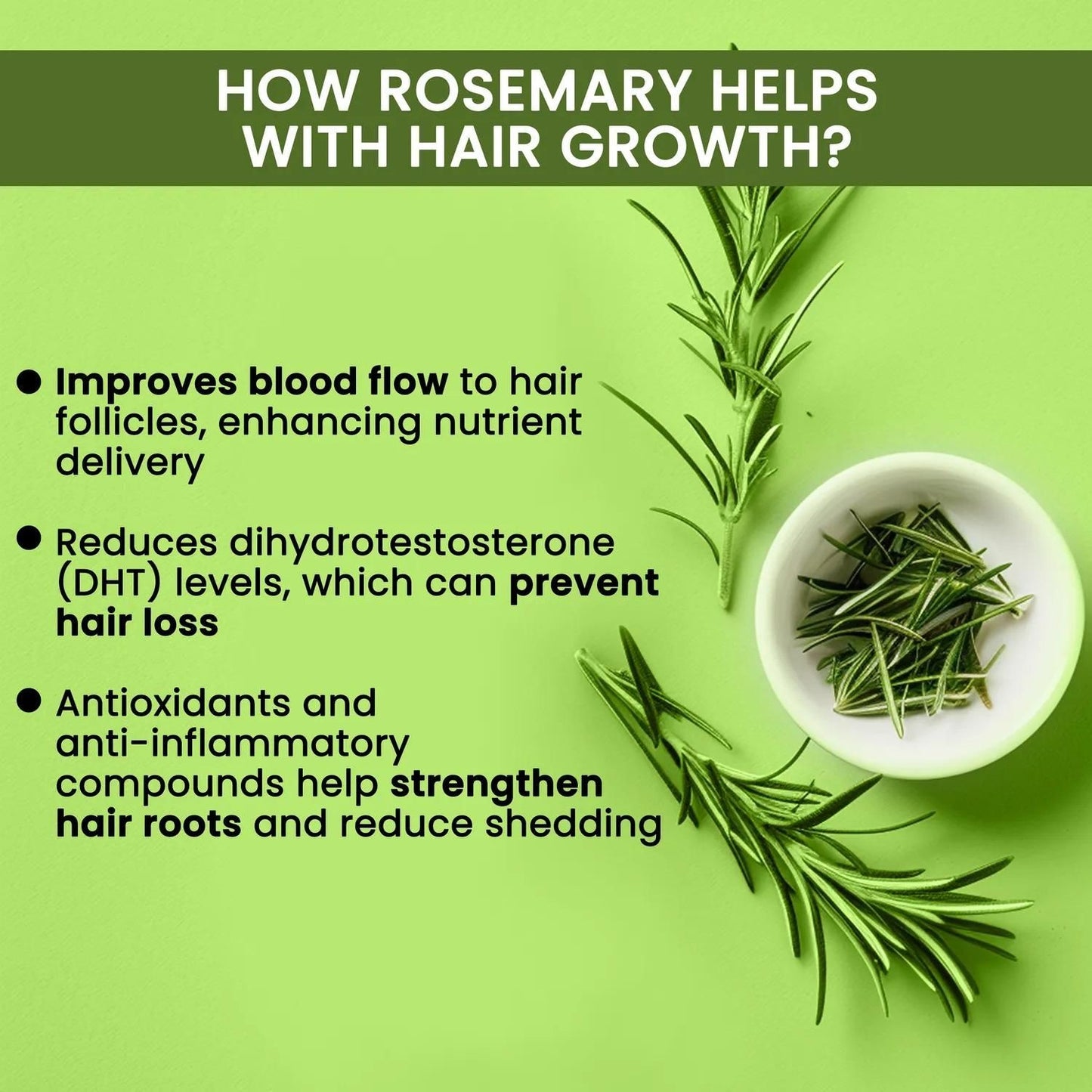 Rosemary Water, Hair Spray For Regrowth Buy 1 Get 2 Free (100% guarateed results within 40 days)